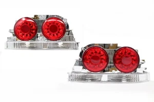 Clear Red LED Tail Lights for~95-98~Nissan Skyline R33 GTR GTST RB26 taillights - Picture 1 of 7