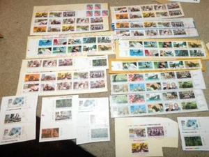 US WWII 29 & 32 CENT STRIPS OF 10 & SINGLES ALL USED (90 PLUS) - Picture 1 of 1