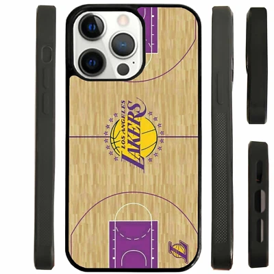 Funda de teléfono Los Angeles graffiti iPhone Samsung NBA cancha arte cubierta regalo para fanáticos Foto 1 de 3