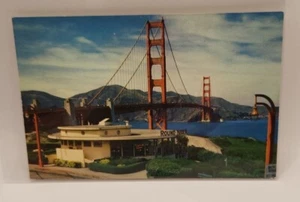 Vintage Postkarte San Francisco, CA, Round House Restaurant, Golden Gate Bridge - Bild 1 von 2