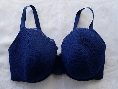 ADORABLE, sujetador con aros en talla 36E, color azul Foto 1 de 2