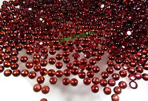 100% NATURAL MOZAMBIQUE GARNET CABOCHON 6 MM. ROUND SHAPE GEMSTONE JEWELRY USE - Picture 1 of 3