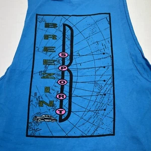 VINTAGE Breezin Performance Wear Graphic Tank Top XL blau USA 90s Surf/Beach - Bild 1 von 6