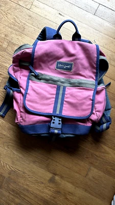 Life is Good  canvas backpack many compartments and heavy duty zippers. - Image 1 of 4