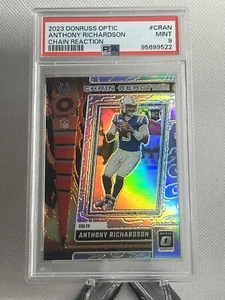 2023 Donruss Optic Anthony Richardson Chain Reaction RC #CRAN PSA 9 Colts - Bild 1 von 2