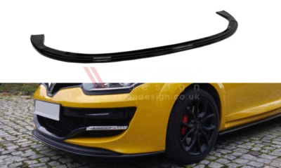 Diffusore Anteriore Sdoppiatore V1 Maxton Design Nero Lucido per Renault Megane Mk3 RS - Immagine 1 di 4