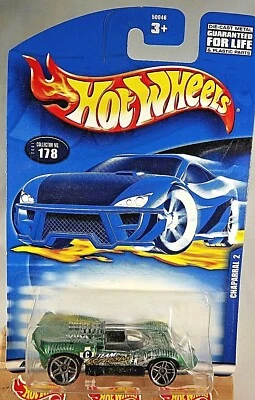 2001 Hot Wheels Mainline/Collector #178 CHAPARRAL 2 Green-Black w/Chrome Pr5 Sp - Image 1 of 4