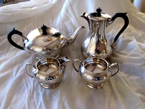 BIRKS STERLING SILVER 4 PC TEA COFFEE SET 53.5 TROY OZ. 1668 GRAMS - Picture 1 of 12