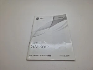Nowy stary zapas angielski LG GM360 instrukcja obsługi 3PRZESYŁKA UK - Zdjęcie 1 z 4