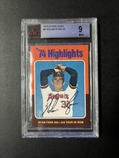 1975 O-PEE-CHEE #5 BVG 9 NOLAN RYAN "HIGHLIGHTS"—TOP 2 HOBBYWIDE💥*** (wph)