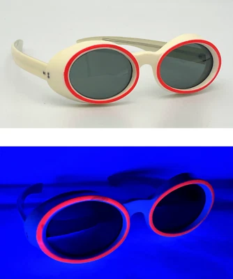 Mod! Pop Art! Vintage - ¡LUZ NEGRA! Gafas de sol - Francia - ¡Psicodélicas años 60! #495 Foto 1 de 4