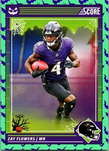 2024 Score-A-Treat #23 Zay Flowers A-Treat - Green Bats - Picture 1 of 2