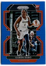 2022 WNBA Prizm Basketball QUEEN EGBO Rookie RC #190 Blue 96/149 Indiana Fever