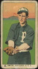 1909 T212 JOSEPH SMITH NNO POOR OBAK BASEBALL PORTLAND BEAVERS