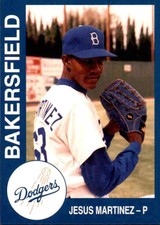 1993 Bakersfield Dodgers Cal League Cards #18 Jesus Martinez Dominican Republic 