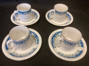 Set 4 piattini, porcellana cinese Zhongguo Zhi Zao, espresso, tazze demitasse - Foto 1 di 10