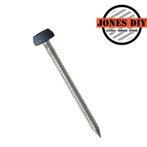ANTHRACITE GREY UPVC POLY TOP PINS PLASTIC HEADED FASCIA FIXINGS POLYMER 30 40mm - Picture 1 of 4