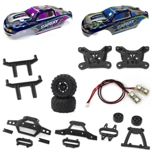 KingVal Car Shell /Shock Absorber Tower /Column /Bumper For JJRC Q117-A RC Car - Picture 1 of 11