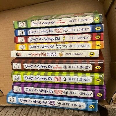 Diary of a Wimpy Kid Books Set (9 books) - Great Condition - Image 1 of 4