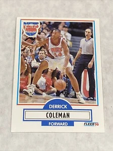 Vintage 1990-91 Fleer Update #U-60 DERRICK COLEMAN RC Nets 76ers Syracuse PF NrMt/Mt - Bild 1 von 2
