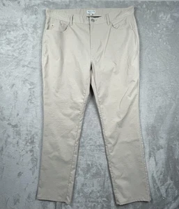 Pantalones Peter Millar Para Hombre 38x30 Caqui Beige Cinco Bolsillos Rendimiento Golf Poliéster - Imagen 1 de 8