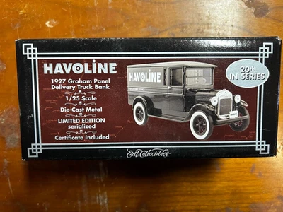 ERTL #21321P Havoline 1927 Graham Panel Delivery Truck Bank #20 In Series New - Image 1 of 2