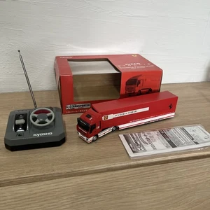 SUPER Very Rare Kyosho RC TRANSPORTER SCUDERIA Ferrari TRUCK 2006Ver 1/64 JP F/S - Picture 1 of 24