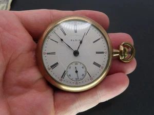 Reloj Bolsillo Elgin 335 1911, 17j 18s, 20 Años Lleno de Oro OF, Reparación - Imagen 1 de 8