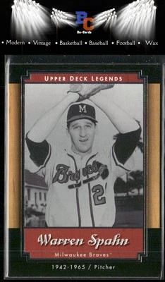 2001 Upper Deck Legends #48 Warren Spahn - Image 1 of 2