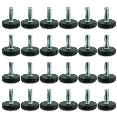24 Pcs/Package-1/4 UNC Threaded Adjustable Table/Chair/Furniture Feet Leveler... - Image 1 of 4
