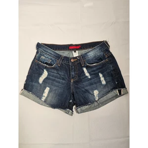 GJG Denim Damen Blue Denim Distressed Cut Off Shorts mit Seitenschlitzen Gr. M - Bild 1 von 14
