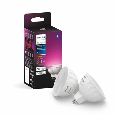 Philips Hue Mr16 Smart Light Bulbs White And Color Ambiance Pack Of 2 - Image 1 of 4