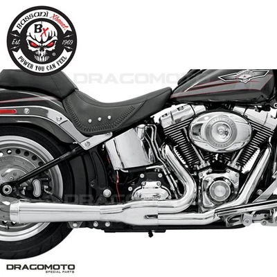 Sistema de escape Harley FLSTC 1584 Heritage Softail Classic 2007-2011 BASSANI Ro... Foto 1 de 4