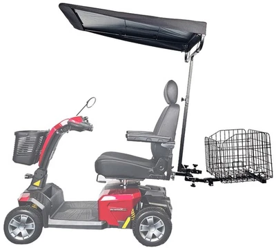 配件套装包括遮阳篷、多配件支架和折叠篮 — 第 1/4 张图片