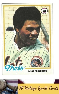 Steve Henderson 1978 Topps #134 novato casi nuevo - Imagen 1 de 2
