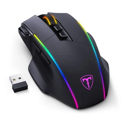 RisoPhy Wireless Gaming Mouse,Tri-Mode 2.4G/USB-C/Bluetoothy, Up to 10000DPI,... - Image 1 of 4