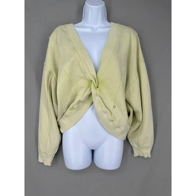 Sudadera Free People Movement para mujer XS verde lima reversible Go For Gold Foto 1 de 4