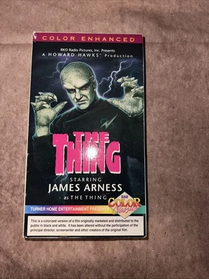 THE THING - RKO COLOR CLASSICS VHS VIDEO MOVIE JAMES ARNESS COLOR ENHANCED ND1 - Image 1 of 3