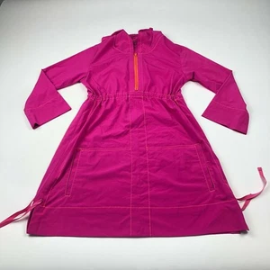 Title Nine XS rosa 1/4 Zip elastisch Reise Athleisure Hoodie Top Kleid Tunika - Bild 1 von 10