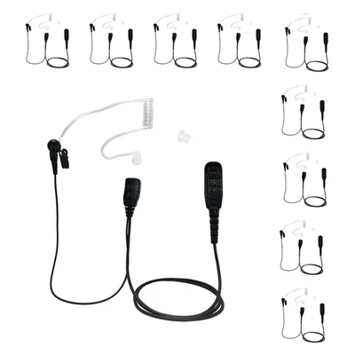 10x Clear Security Acoustic PTT Earpiece for Motorola APX900, XPR6550, XPR7550e - Image 1 of 4