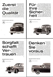 3w50527/ Lot Reklame aus 1960 – MERCEDES-BENZ - Bild 1 von 5