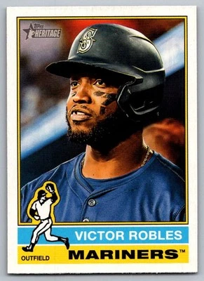 2025 Topps Heritage Victor Robles Seattle Mariners #268 - Image 1 of 2