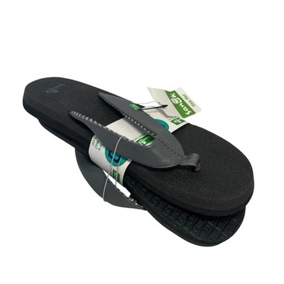 Sandalias sanuk Yoga Mat Chanclas Informales Cómodas Negras Grises Mujeres 10 NUEVAS Foto 1 de 4