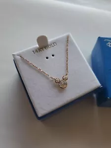 Disney Mickey Icon 14K Gold Necklace Licensed By Jacmel Kids Division 15" - Picture 1 of 7