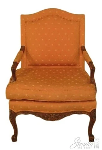 29583EC: French Louis XV Style Upholstered Open Arm Bergere Chair Cover