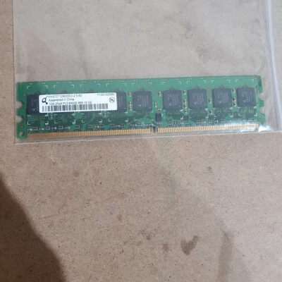Qimonda HYS72T128020EU-2.5-B2 1GB 2Rx8 PC2-6400 DDR2-800 DIMM 240-Pin ECC SDRAM - Image 1 of 4