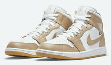 Nike Jordan 1 Mid TAN GUM Hemp Herren Schuhe Gr. 44 NEU weiß beige 554724-271