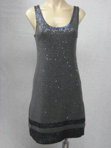 Vestido IISLI Gris Lana Algodón Crochet Lentellera Sin Mangas M Mediano Nuevo con Etiquetas $548 - Imagen 1 de 1