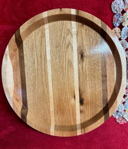 Handcrafted Extra Large Wood Serving Tray Various Types of Wood - Picture 1 of 5