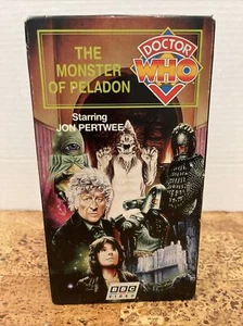 Doctor Who (1974 VHS) Jon Pertwee in Monster of Peladon Tested Vintage 💫 - Picture 1 of 6